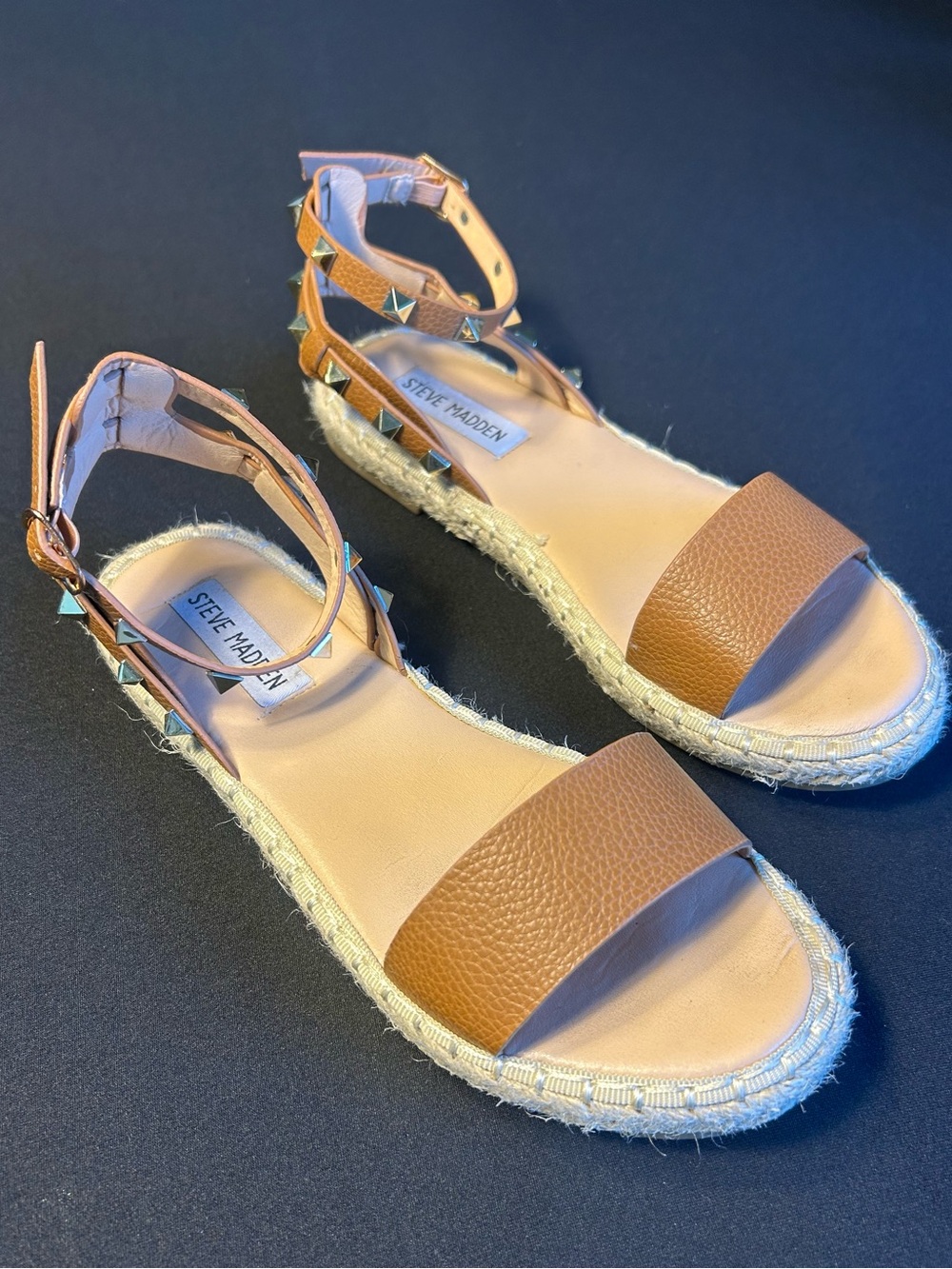 Steve Madden Rock Stud espadrille sandals.